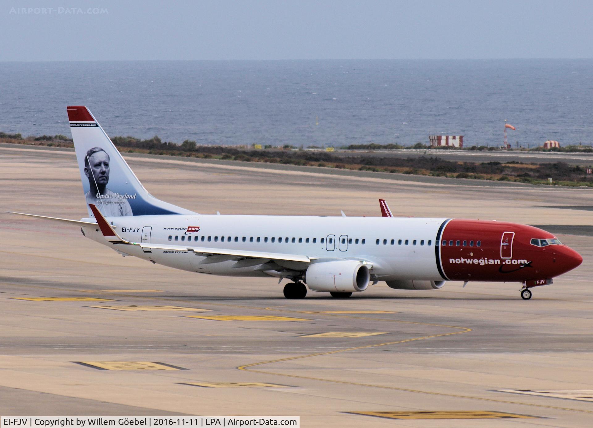 EI-FJV, 2016 Boeing 737-8JP C/N 42080, Taxi to the runway of Las Palmas Airport