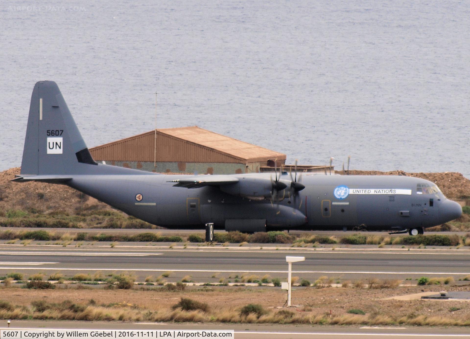 5607, 2009 Lockheed Martin C-130J-30 Super Hercules C/N 382-5607, Taxi to the runway of Las Palmas Airport