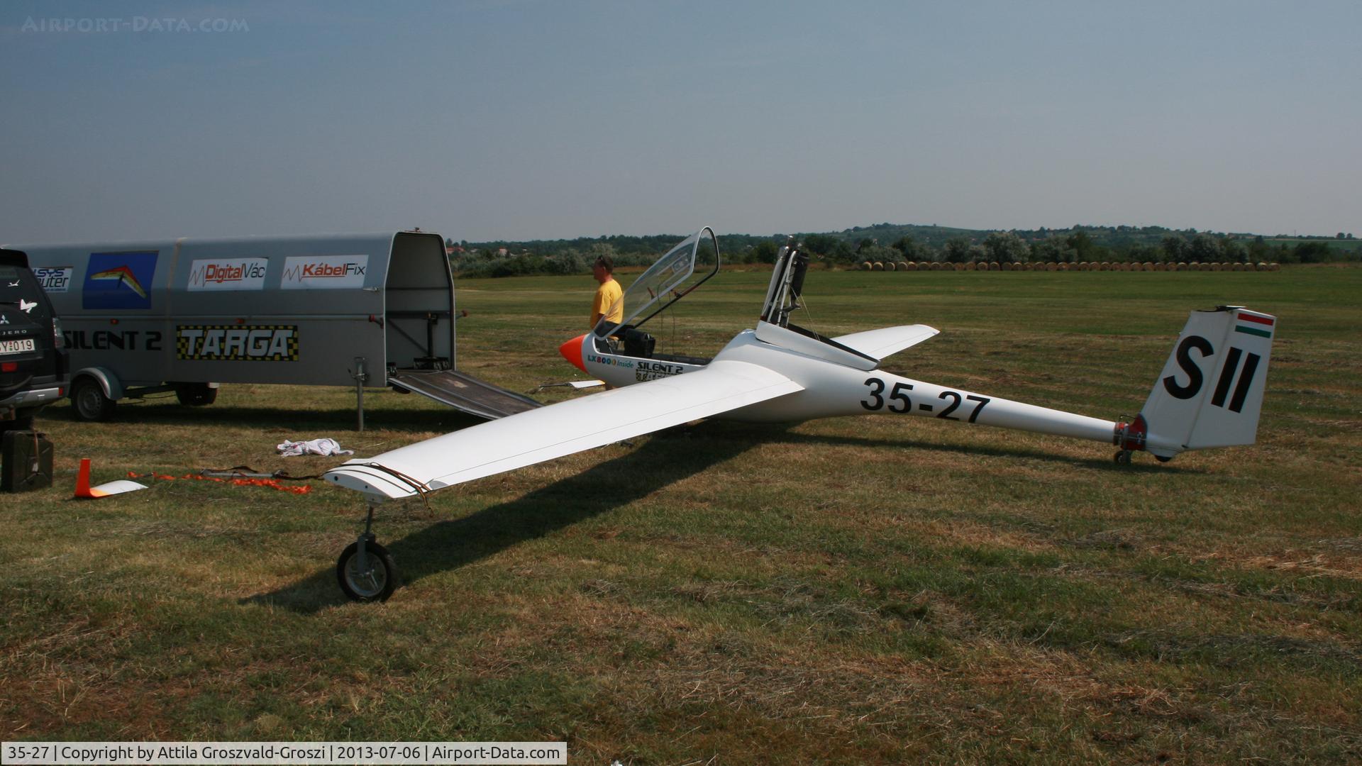 35-27, 2009 Alisport Silent 2 Targa C/N 2039, Balatonfökajár Airfield, Hungary