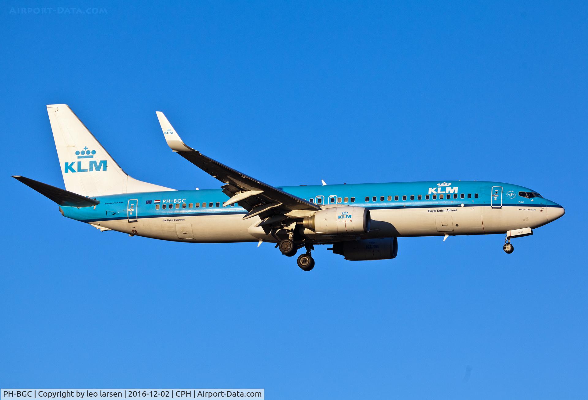 PH-BGC, 2008 Boeing 737-8K2 C/N 30361, Copenhagen 2.12.16