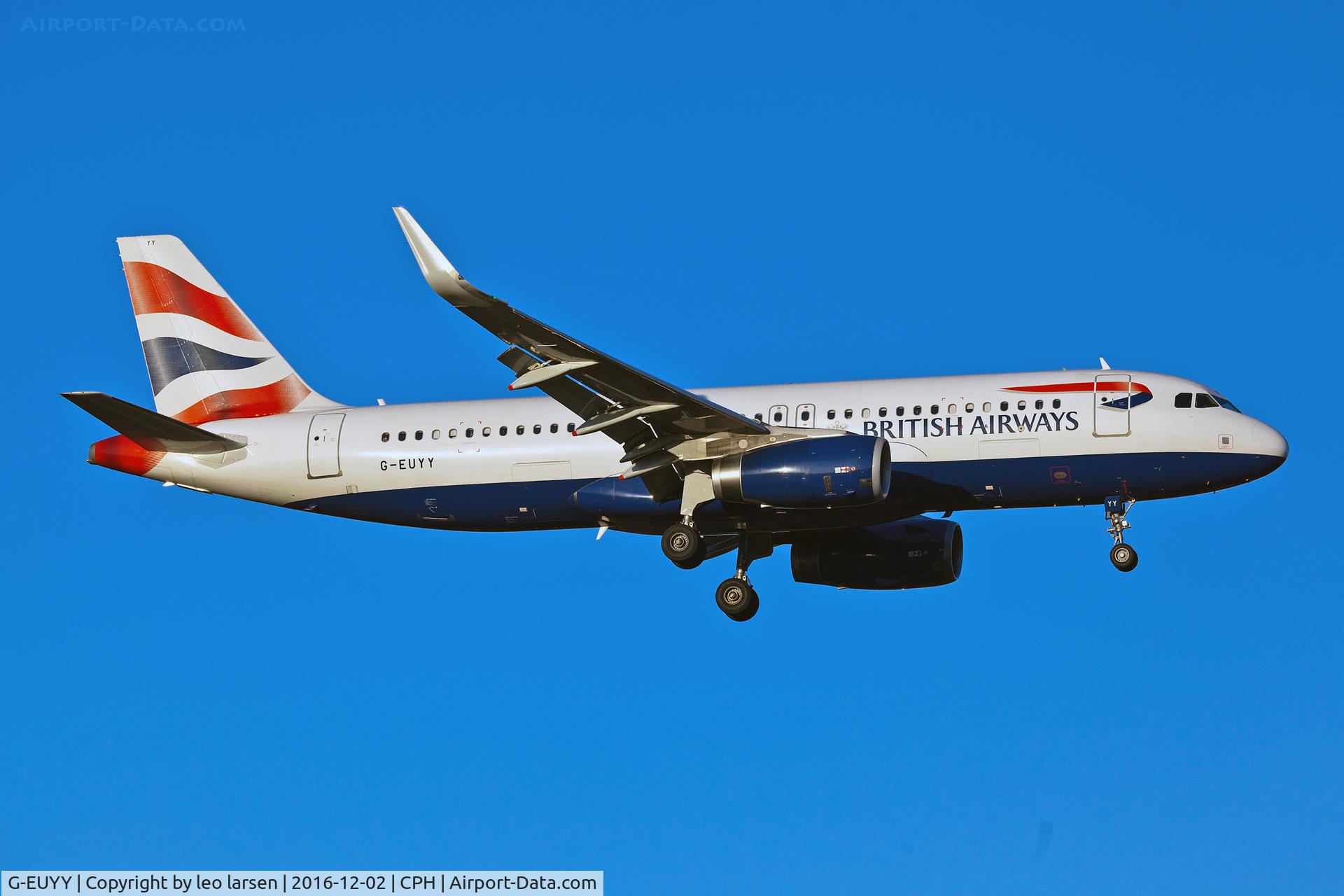 G-EUYY, 2014 Airbus A320-232 C/N 6290, Copenhagen 2.12.16