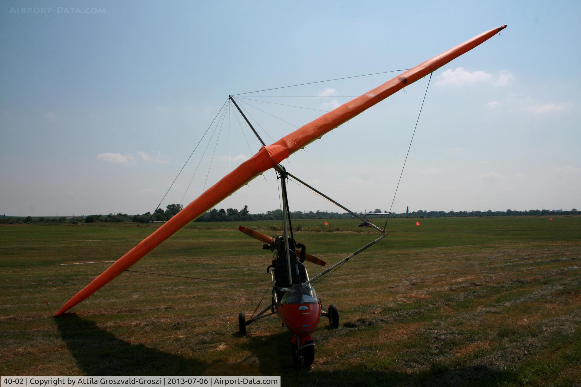 40-02, Halley Apollo CX-M Racer GT C/N 240395/160893, Balatonfökajár Airfield, Hungary