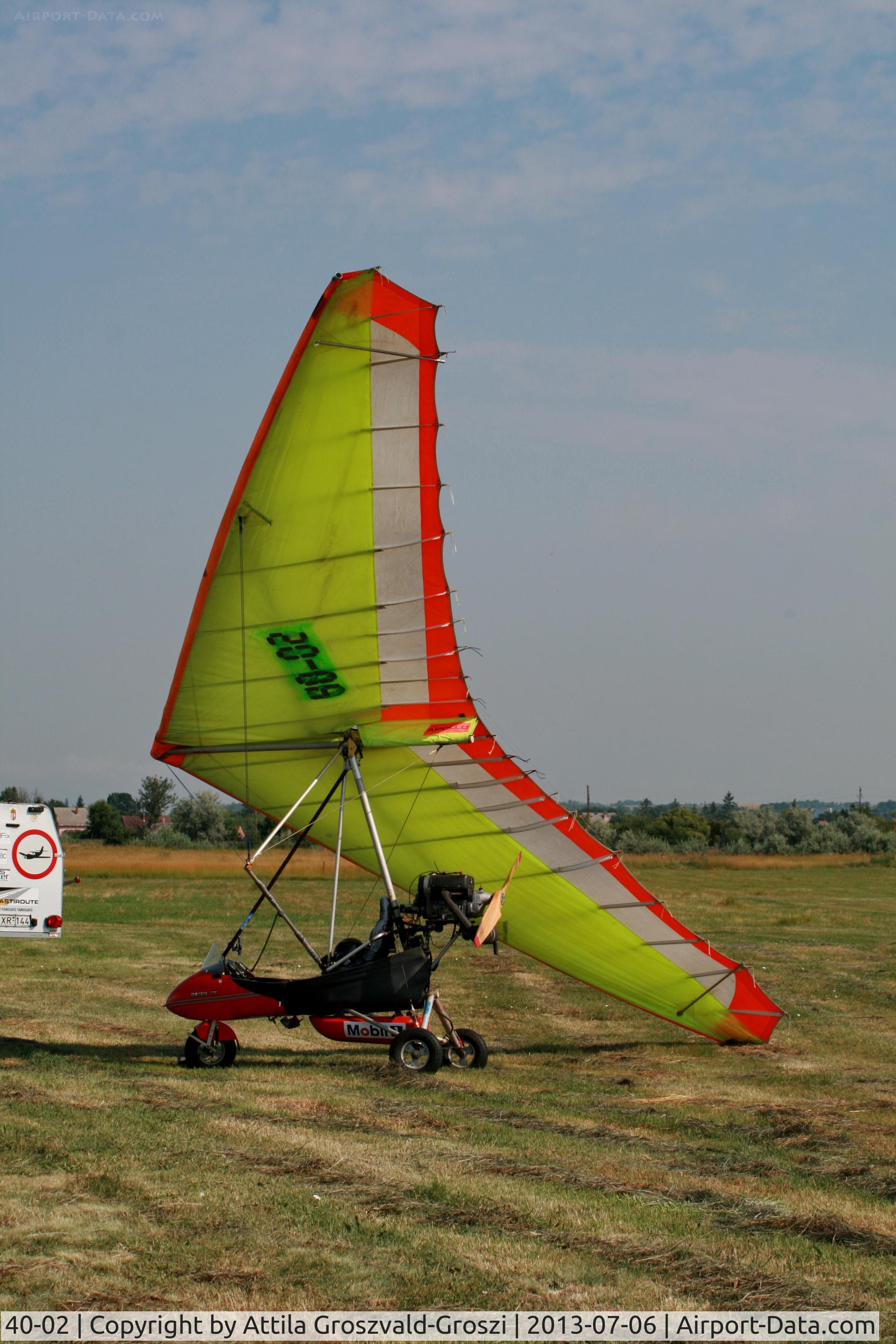 40-02, Halley Apollo CX-M Racer GT C/N 240395/160893, Balatonfökajár Airfield, Hungary