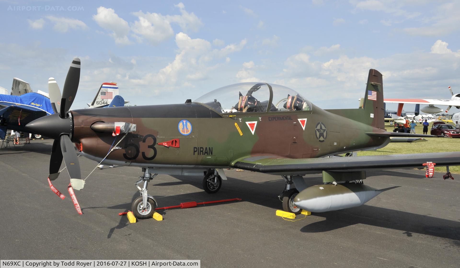 N69XC, Pilatus PC-9 C/N 182, Airventure 2016
