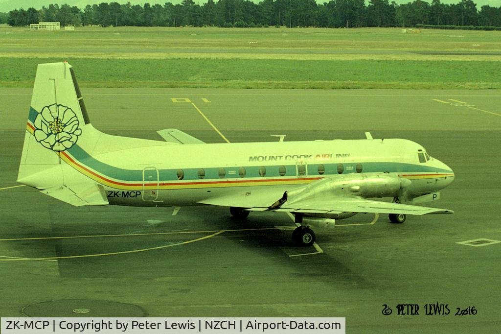 ZK-MCP, 1970 Hawker Siddeley HS.748 Series 2A C/N 1694, The Mt Cook Group Ltd., Christchurch 1990