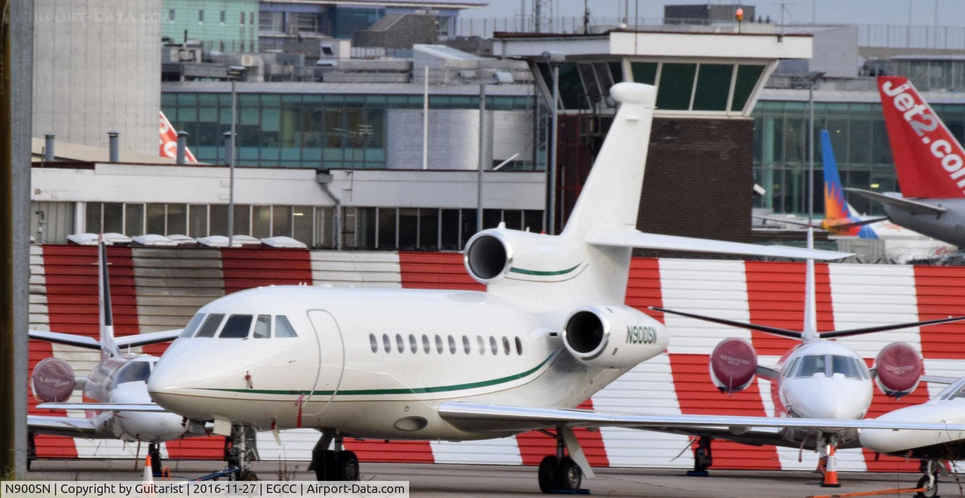 N900SN, 2002 Dassault Falcon 900EX C/N 117, At Manchester