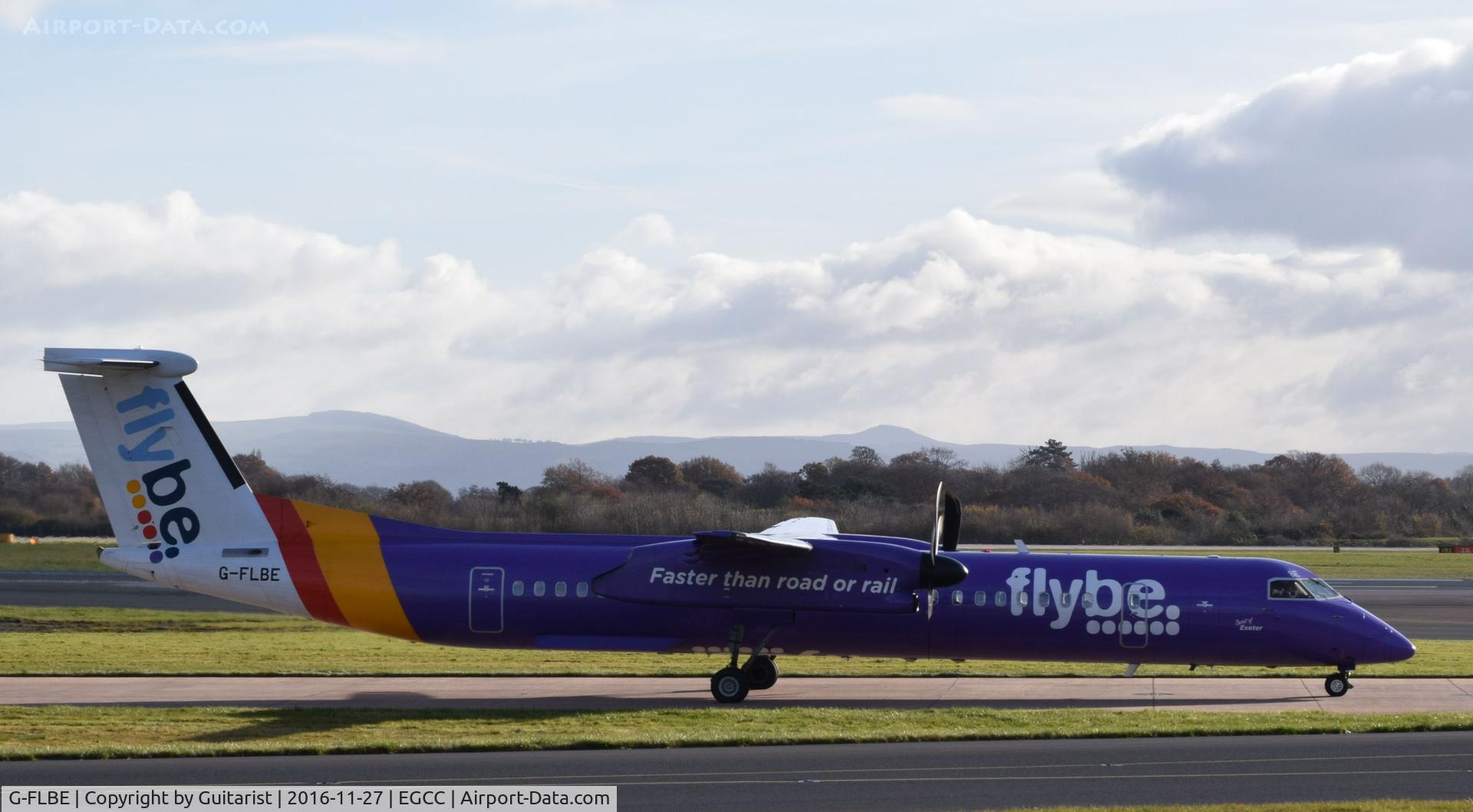 G-FLBE, 2009 De Havilland Canada DHC-8-402Q Dash 8 C/N 4261, At Manchester