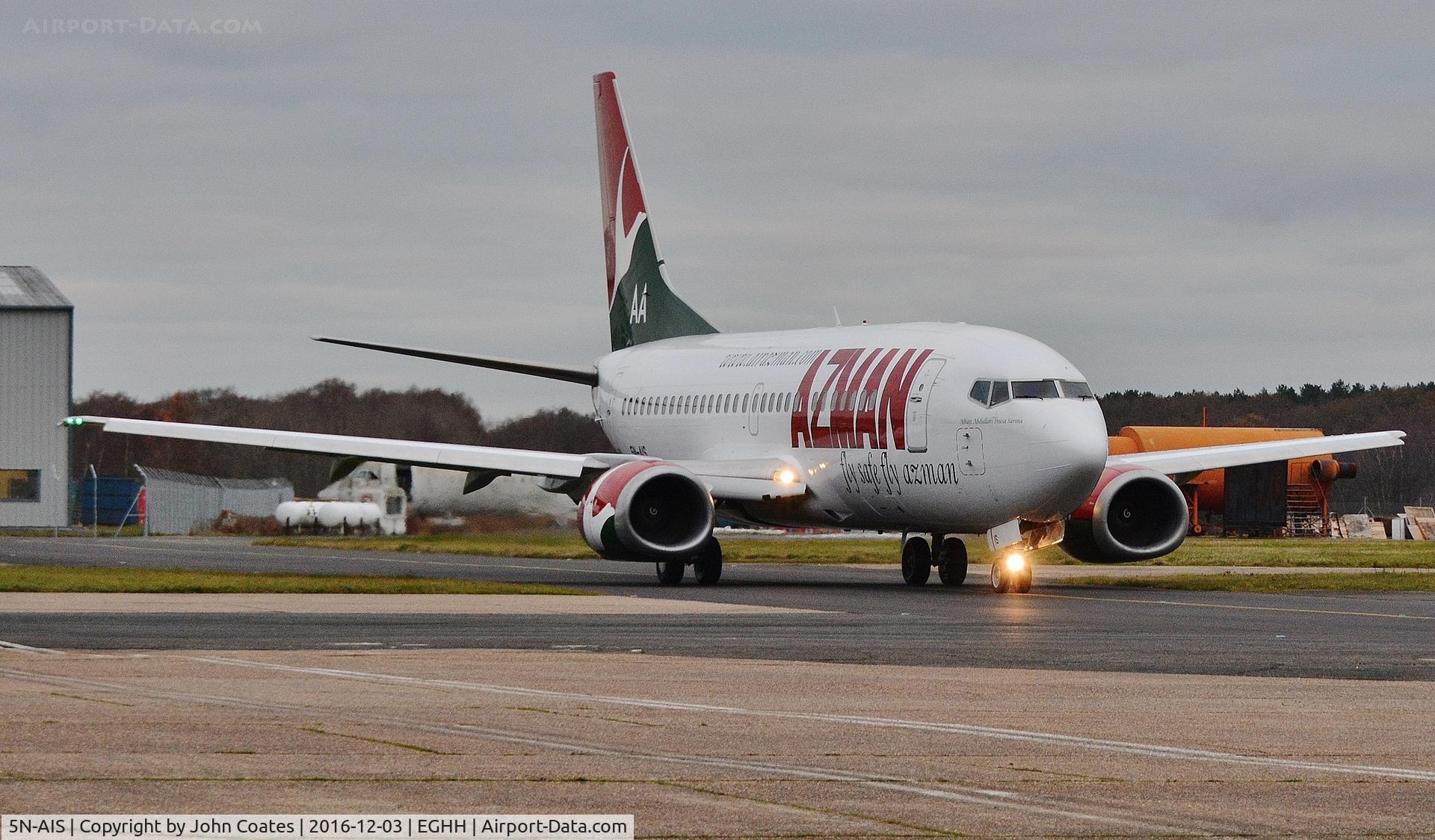 5N-AIS, 1998 Boeing 737-5L9 C/N 29235, Taxiing for departure on delivery