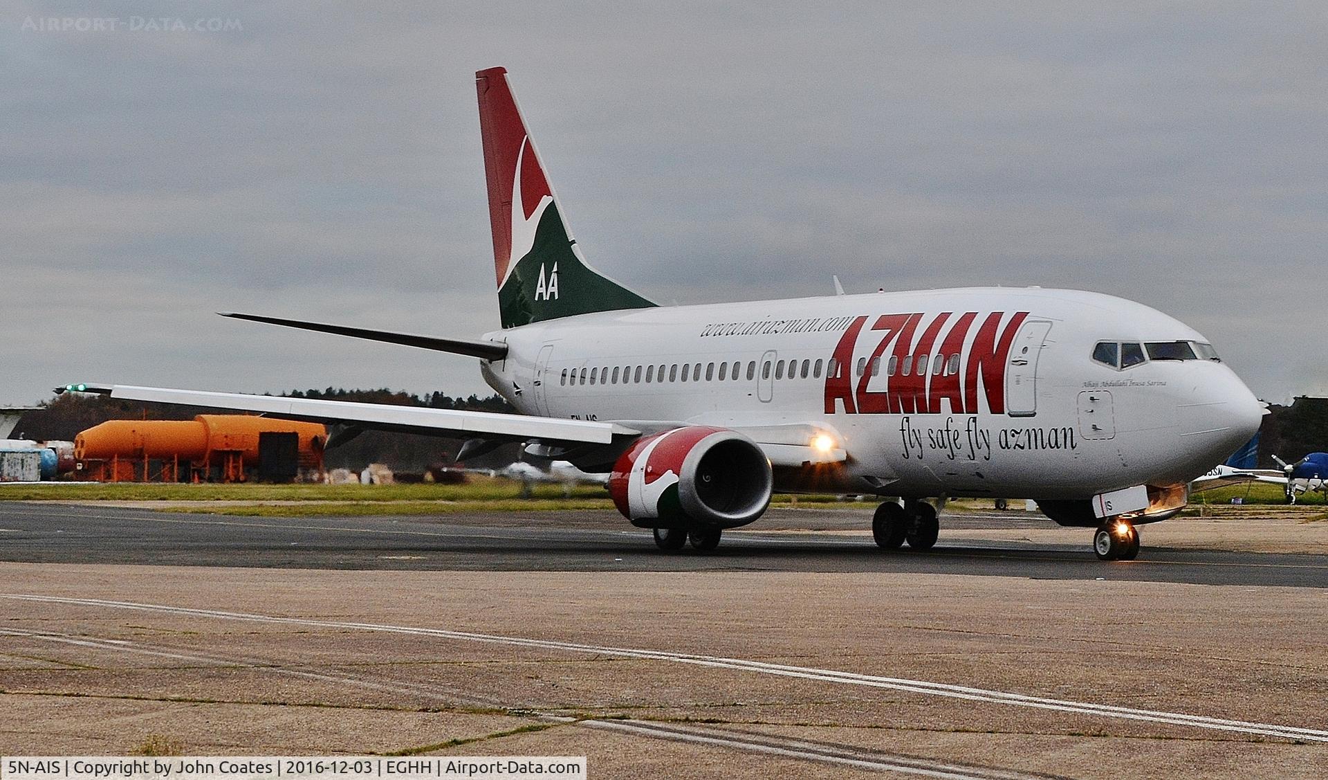 5N-AIS, 1998 Boeing 737-5L9 C/N 29235, Taxiing to depart on delivery