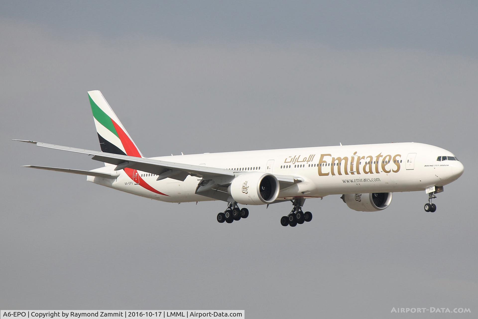A6-EPO, 2016 Boeing 777-31HER C/N 42334, B777 A6-EPO Emirates Airlines
