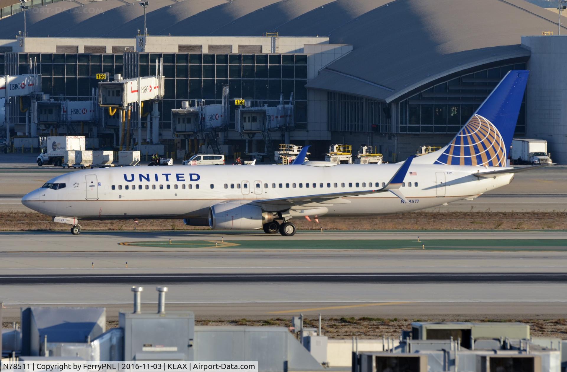 N78511, 2008 Boeing 737-824 C/N 33459, United B738