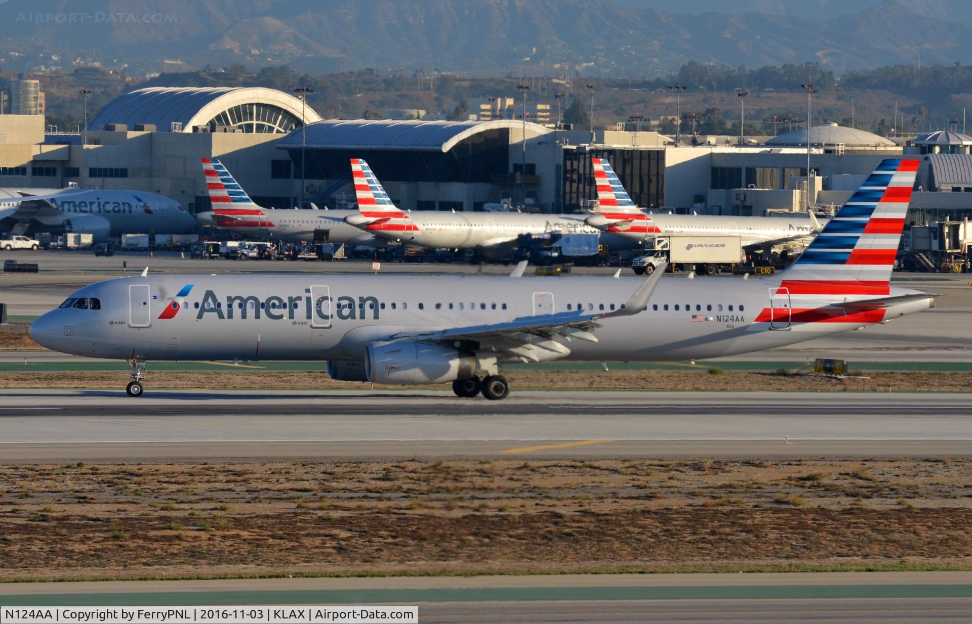 N124AA, 2014 Airbus A321-231 C/N 6271, AA A321 arrived in LAX