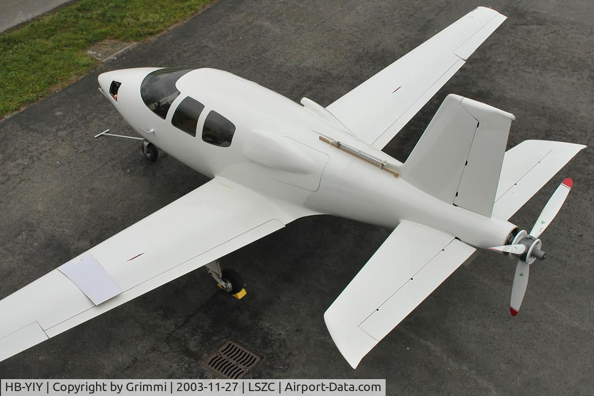 HB-YIY, 2005 Cirrus VK-30 C/N UV-1, Interesting looking aircraft, became HB-YIY from mid'2005 'till January 2009. Here with no visual Registration, still in the built stadium.