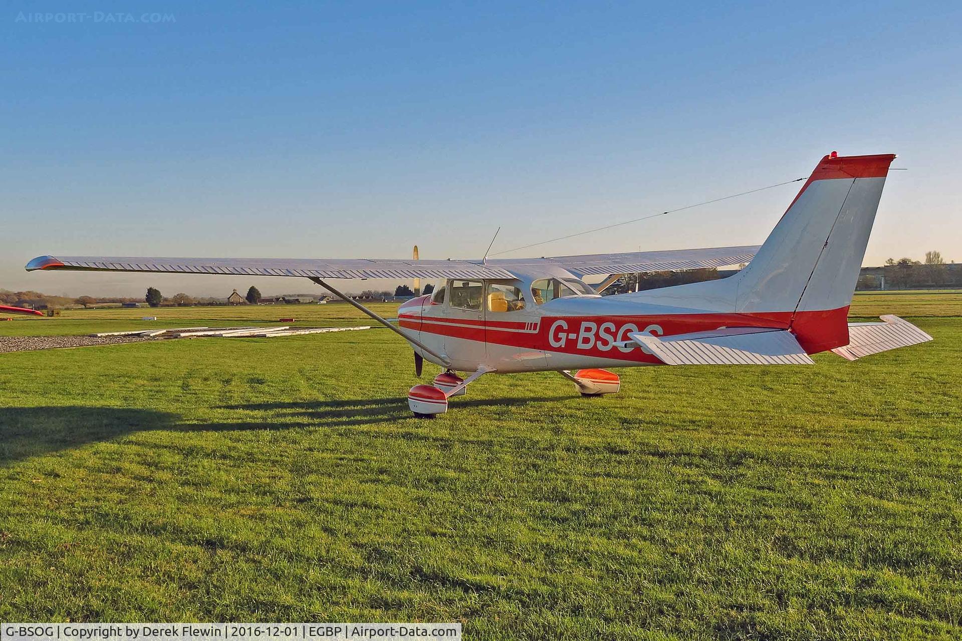 G-BSOG, 1974 Cessna 172M C/N 172-63636, Skyhawk, Staverton Gloucestershire based, previously N1508V, seen parked up.