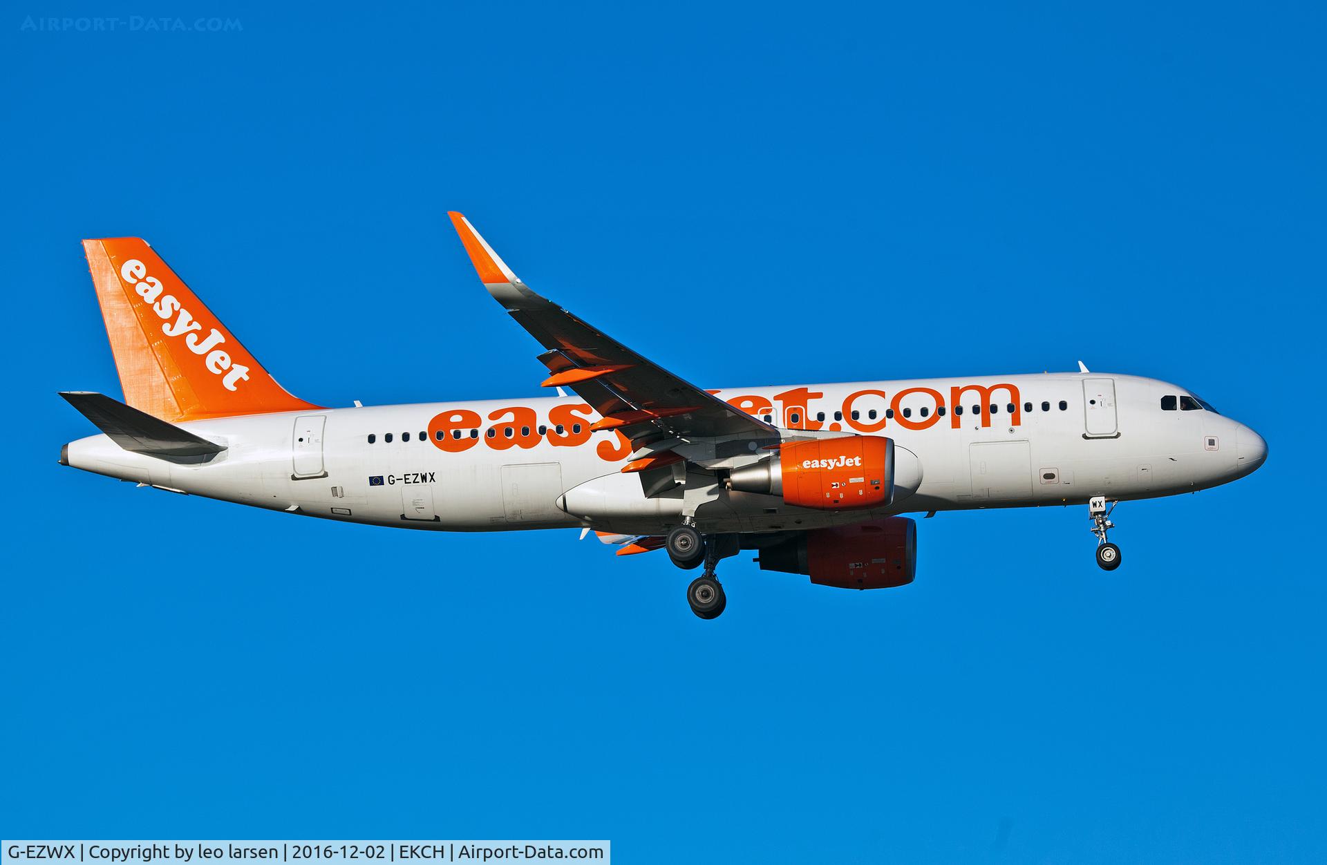 G-EZWX, 2014 Airbus A320-214 C/N 6192, Copenhagen 2.12.16