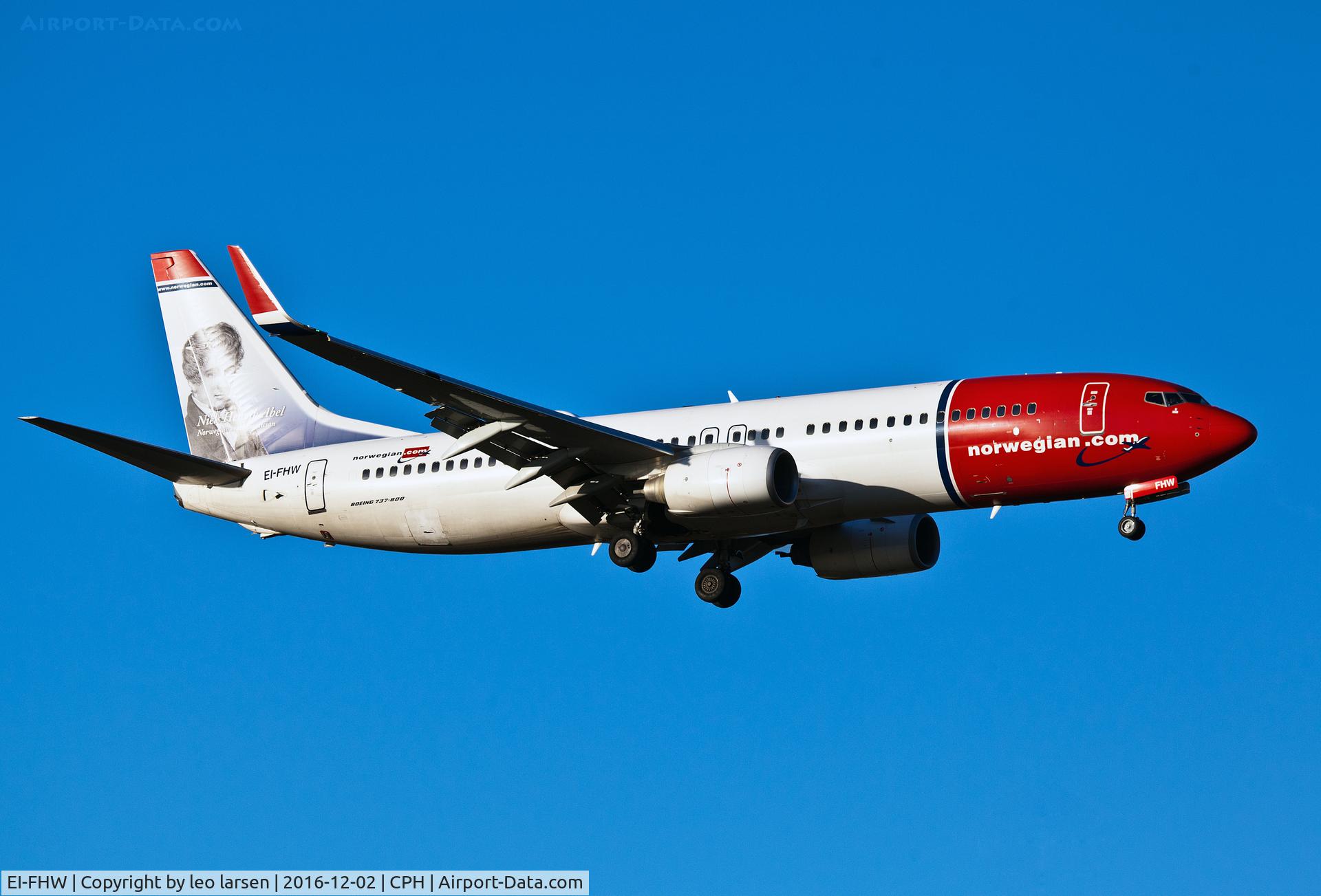 EI-FHW, 2011 Boeing 737-8JP C/N 39007, Copenhagen 2.12.16 
