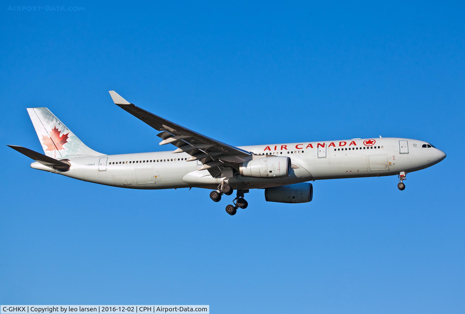 C-GHKX, 2001 Airbus A330-343 C/N 0412, Copenhagen 2.12.16