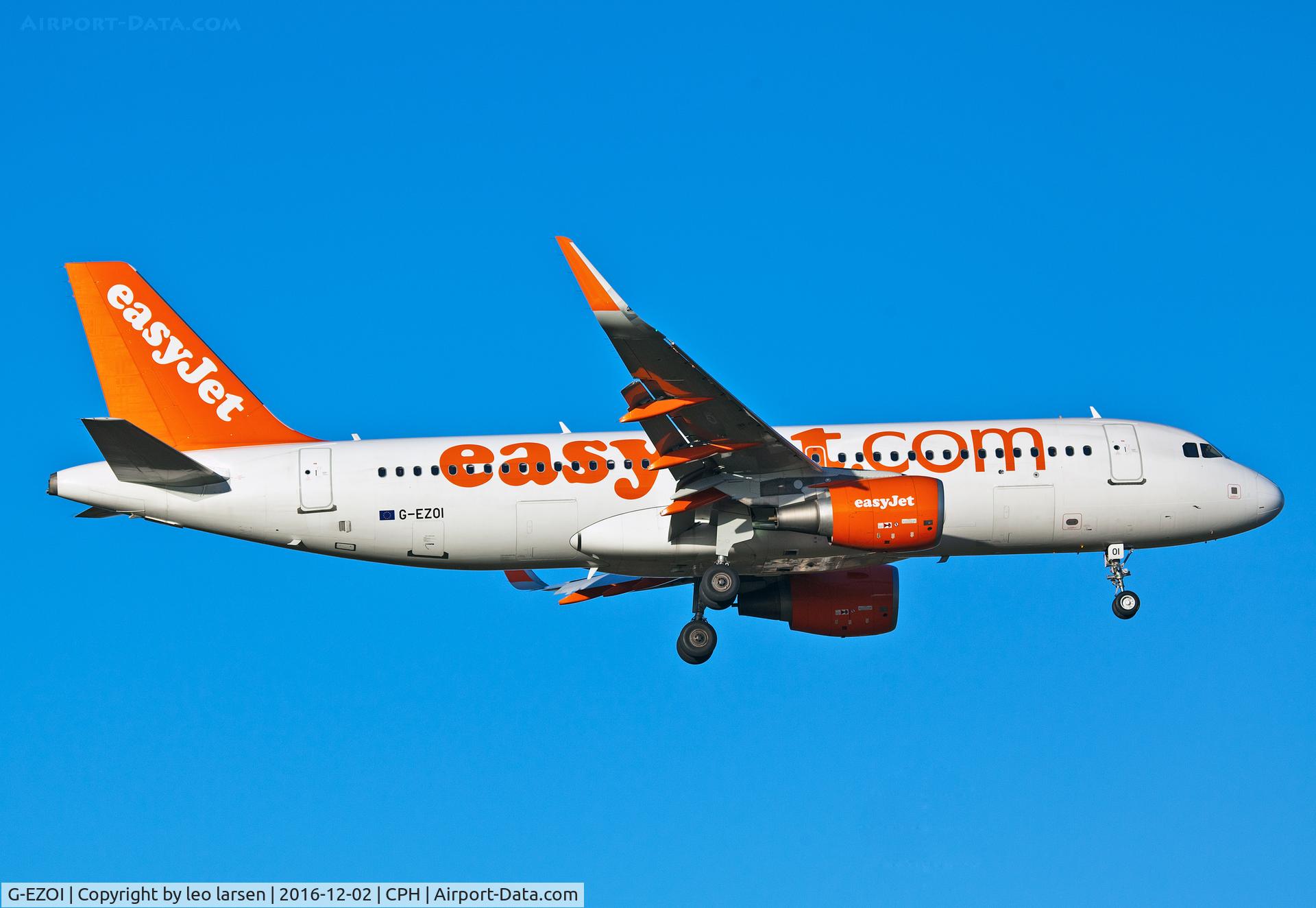 G-EZOI, 2015 Airbus A320-214 C/N 6562, Copenhagen 2.12.16
