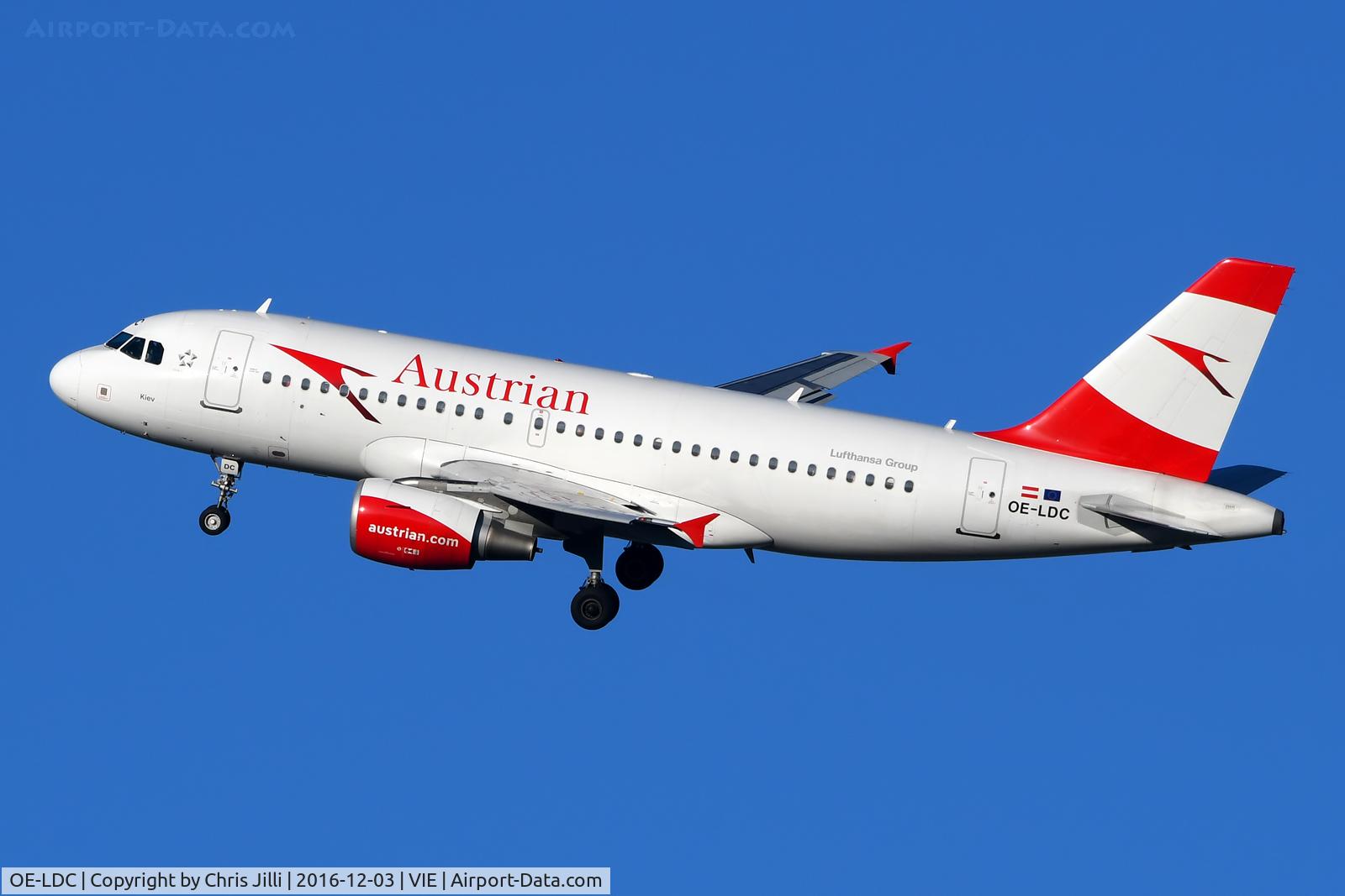 OE-LDC, 2004 Airbus A319-112 C/N 2262, Austrian Airlines