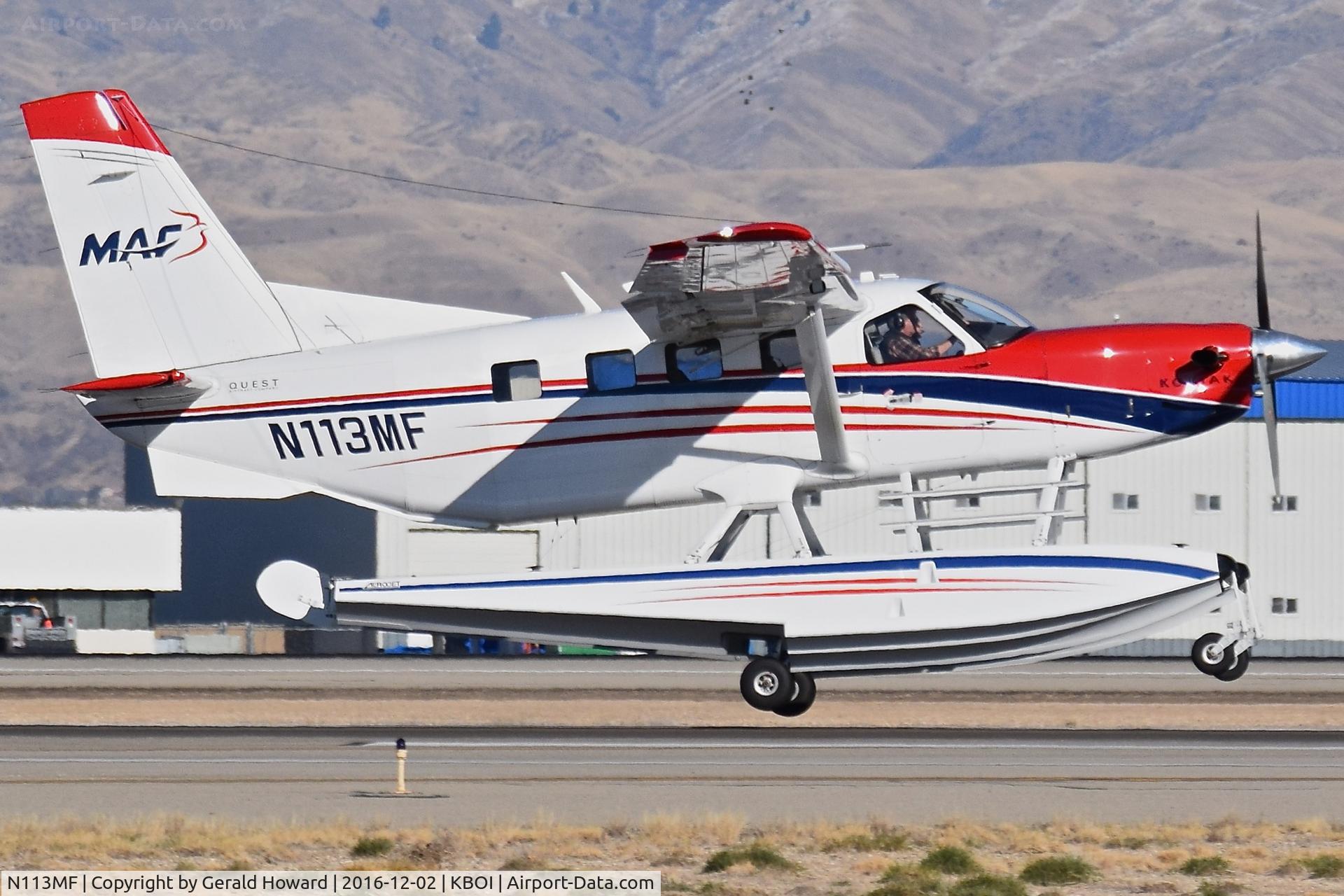 N113MF, 2014 Quest Kodiak 100 C/N 100-0113, Taking off from RWY 10R.