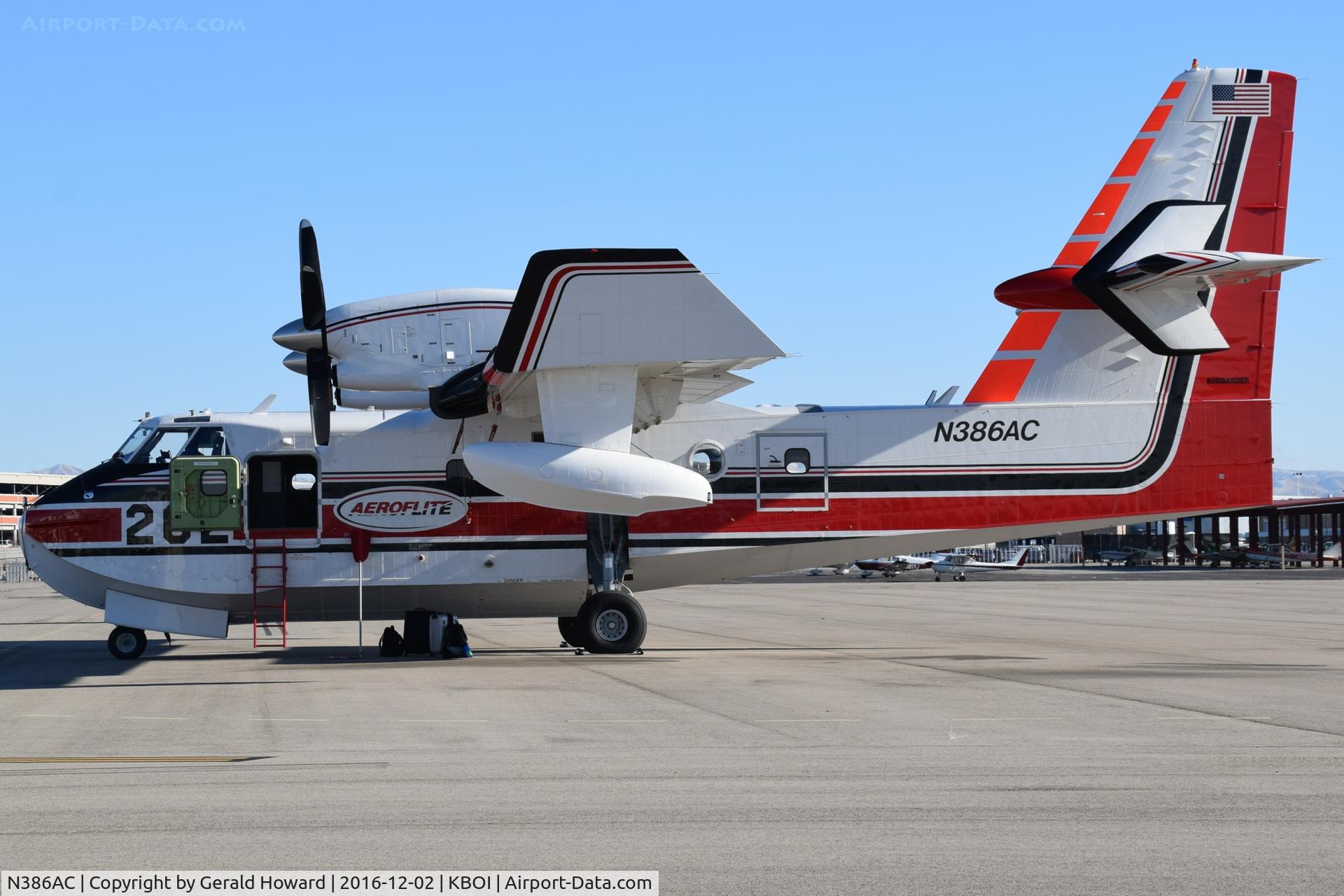 N386AC, 2015 Bombardier CL-415 (CL-215-6B11) C/N 2093, Parked on Jackson Jet Ramp.