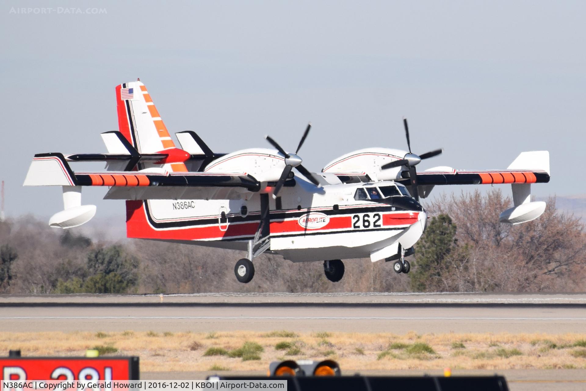 N386AC, 2015 Bombardier CL-415 (CL-215-6B11) C/N 2093, Landing on RWY 10L.