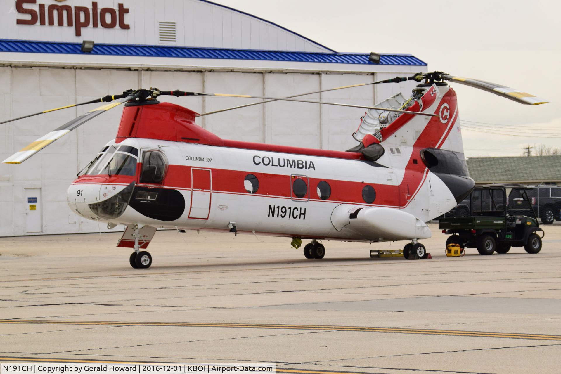 N191CH, 1962 Boeing Vertol 107-II C/N 2003, Under going maintenance.
