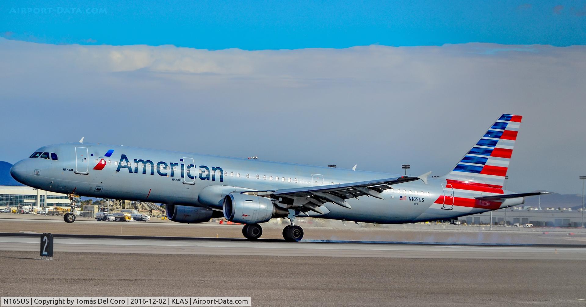 N165US, 2001 Airbus A321-211 C/N 1431, N165US American Airlines 2001 Airbus A321-211 - cn 1431 - Las Vegas - McCarran International Airport (LAS / KLAS)
USA - Nevada December 2, 2016
Photo: Tomás Del Coro