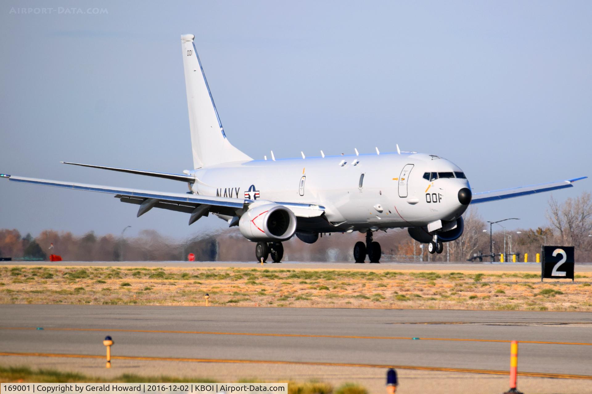 169001, 2016 Boeing P-8A Poseidon C/N 44952, Nose wheel coming down. From VP-30 (Fleet Replacement Squadron), Whidbey Island, WA.