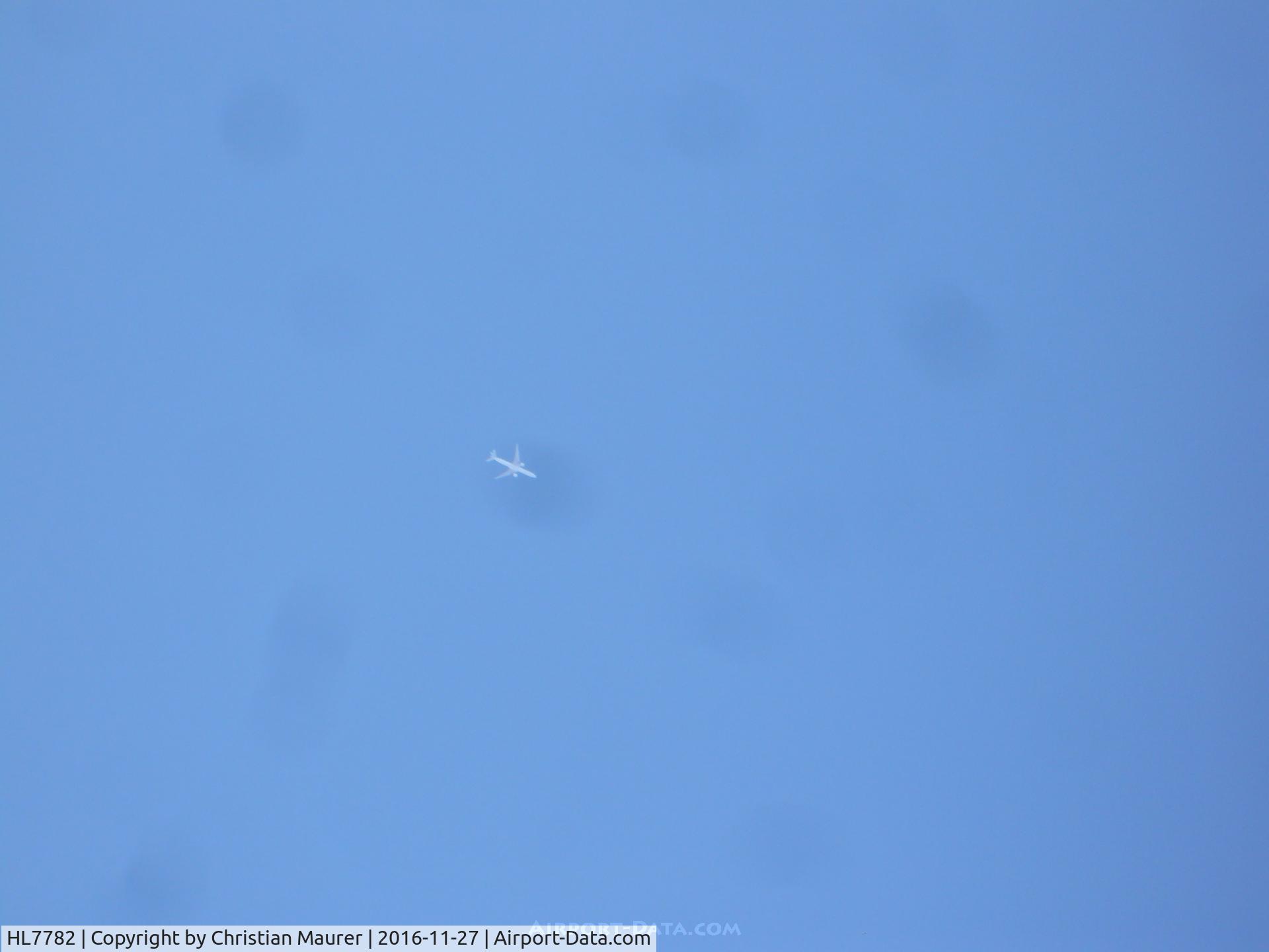 HL7782, 2009 Boeing 777-3B5/ER C/N 37643, Boeing 7773B5ER Over flying 2OH9