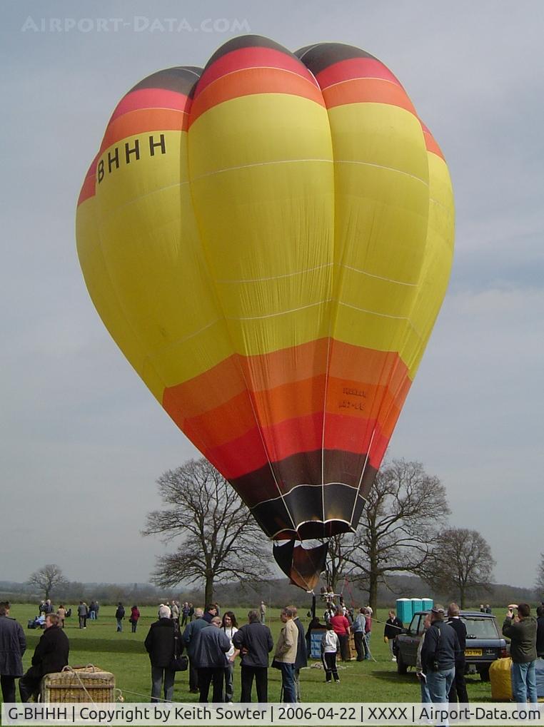 G-BHHH, 1979 Thunder Balloons Ltd THUNDER AX7-65 BOLT C/N 245, Kelmarsh Hall inflation day