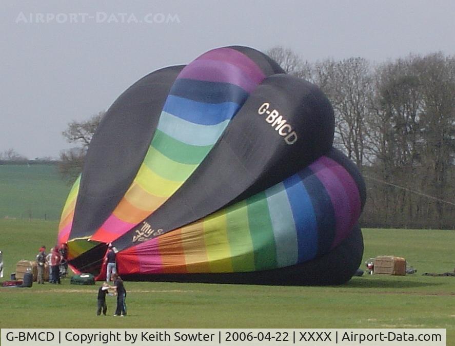 G-BMCD, 1985 Cameron Balloons V-65 C/N 1234, Kelmarsh Hall Inflation Day