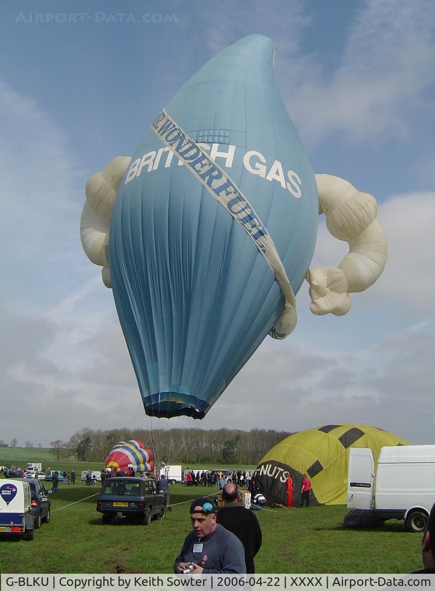G-BLKU, 1984 Colt Balloons Ltd COLT 56 FLAME C/N 572, Kelmarsh Hall Inflation Day