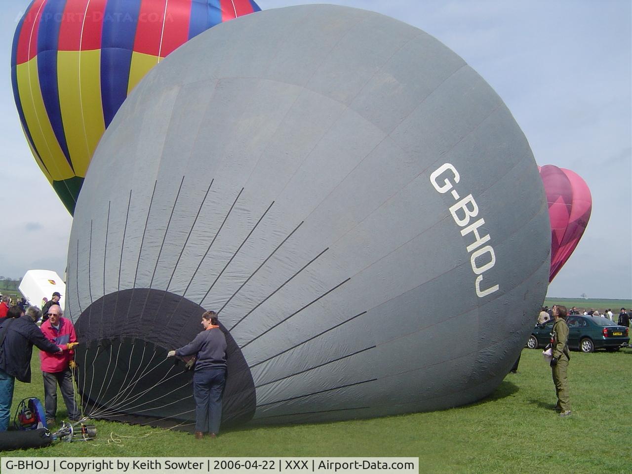 G-BHOJ, Colt Balloons Ltd COLT 12A C/N 80, Kelmarsh Hall Inflation Day