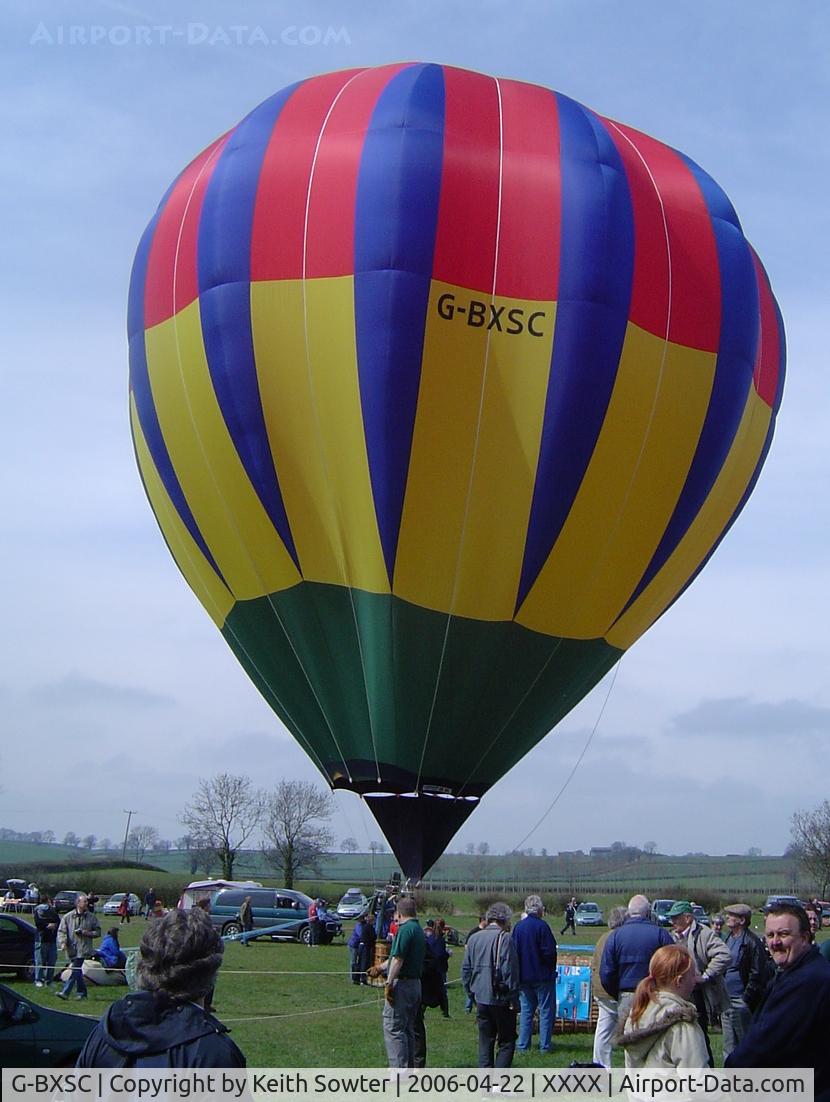 G-BXSC, 1997 Cameron Balloons C-80 C/N 4251, Kelmarsh Hall Inflation Day