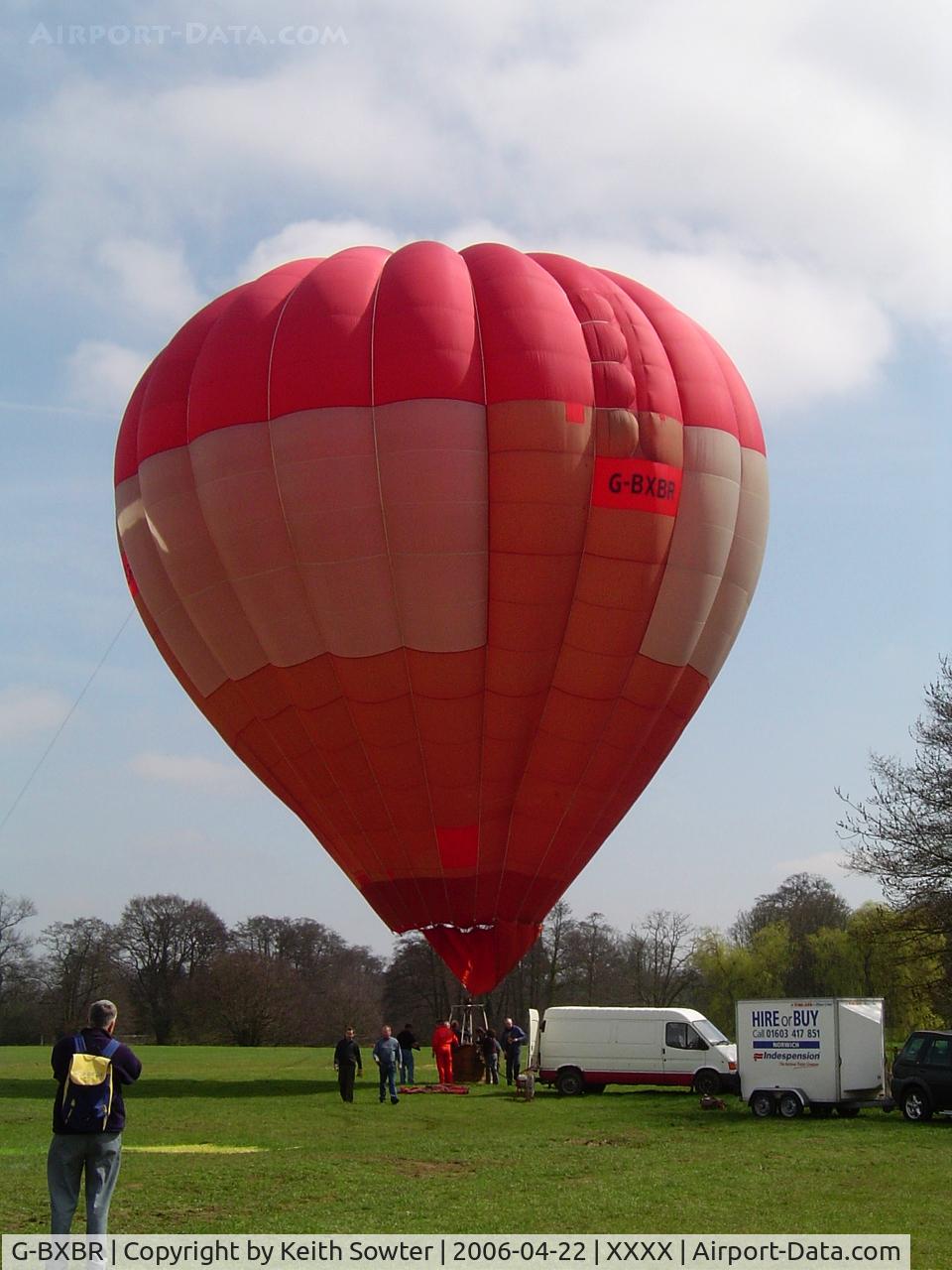 G-BXBR, 1989 Cameron Balloons A-120 C/N 1983, Kelmarsh Hall Inflation Day
