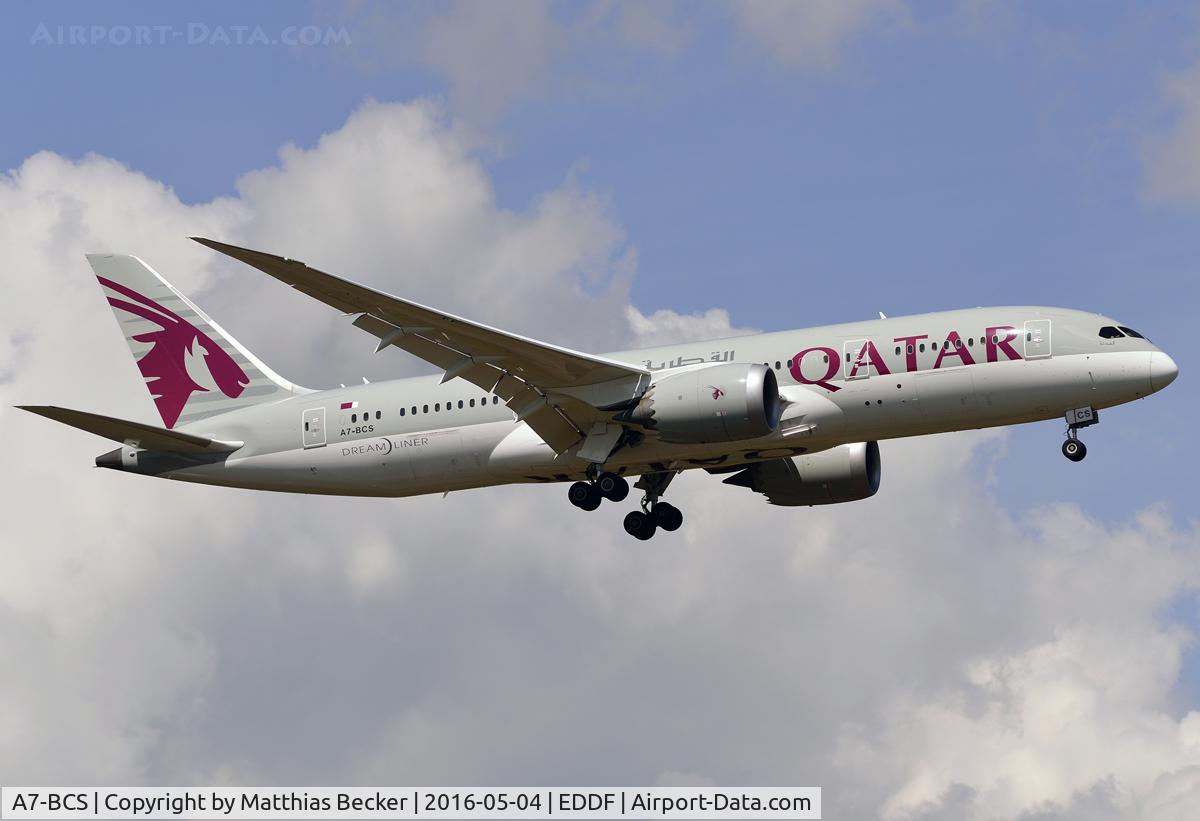 A7-BCS, 2015 Boeing 787-8 Dreamliner Dreamliner C/N 38337, A7-bcs