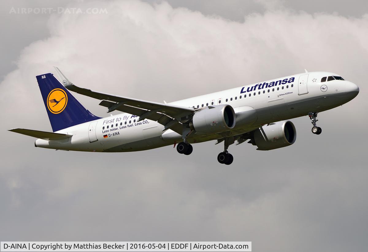 D-AINA, 2015 Airbus A320-271N C/N 6801, D-AINA