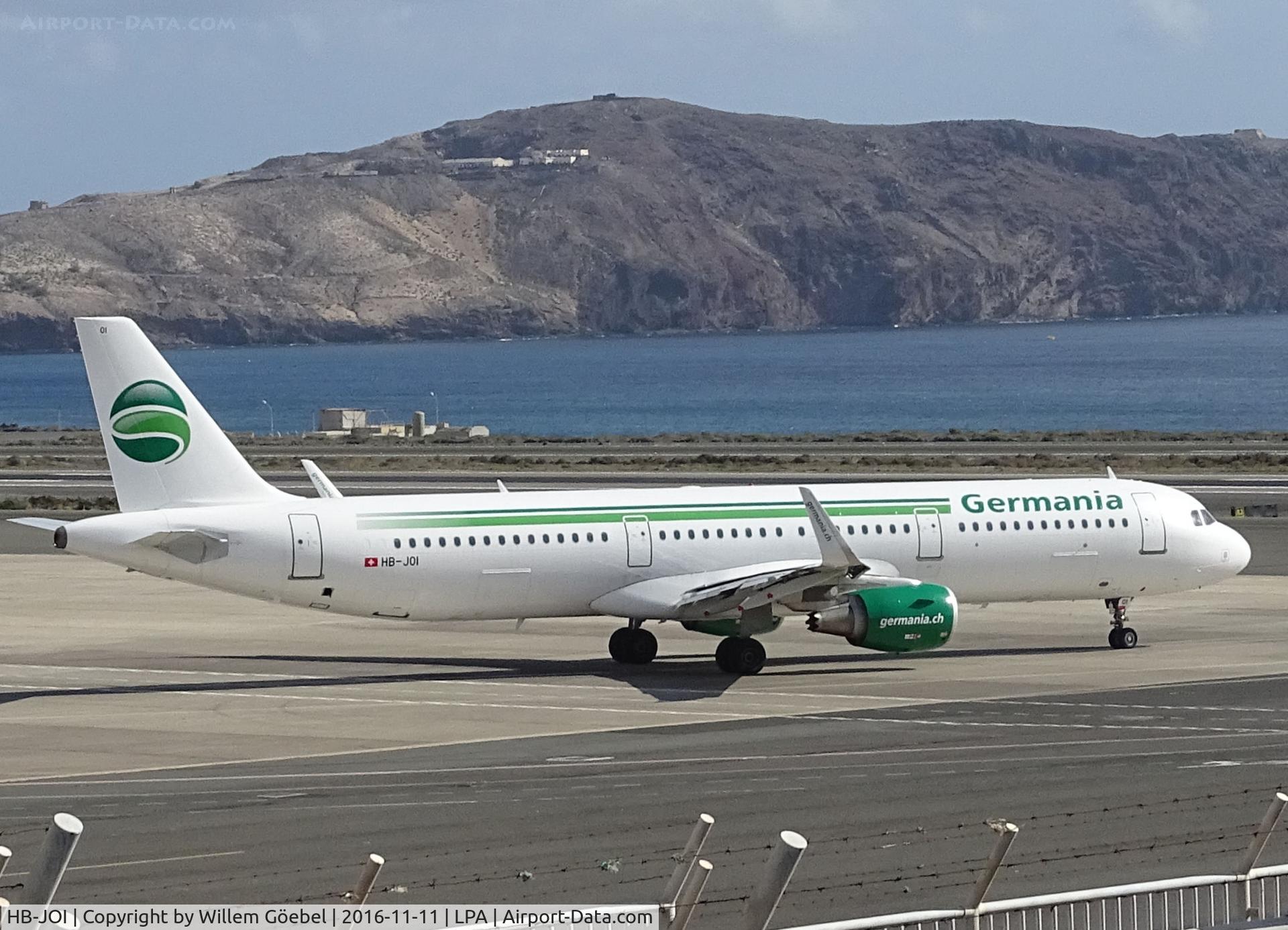 HB-JOI, 2013 Airbus A321-211 C/N 5843, Taxi to the runway of Las Palmas Airport