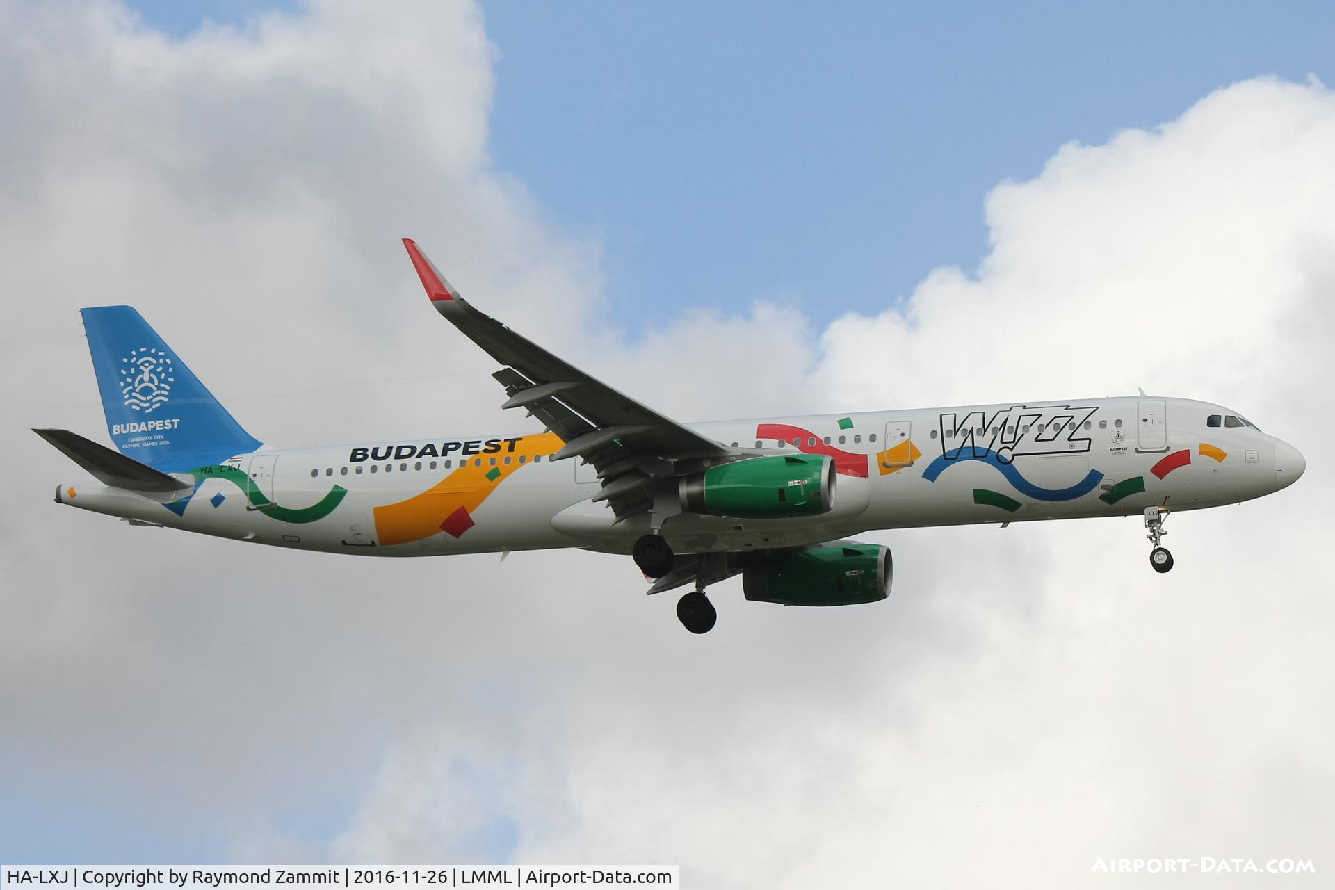 HA-LXJ, 2016 Airbus A321-231 C/N 7316, A321 HA-LXJ Wizzair (Budapest 2024 Livery)