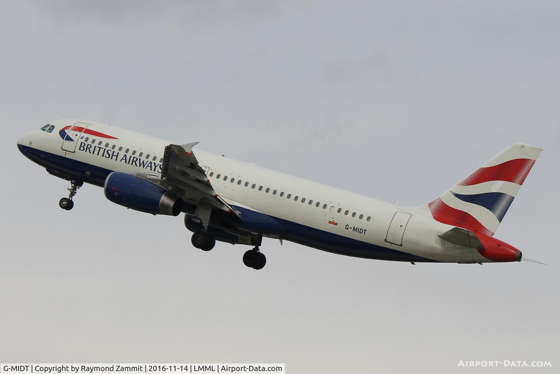 G-MIDT, 2001 Airbus A320-232 C/N 1418, A320 G-MIDT British Airways