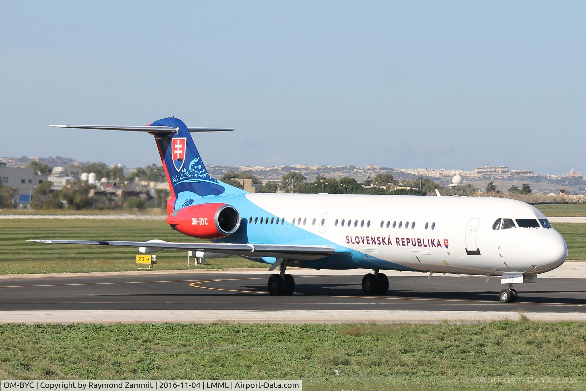 OM-BYC, 1991 Fokker 100 (F-28-0100) C/N 11368, Fokker F28 Mk100 OM-BYC Slovak Government