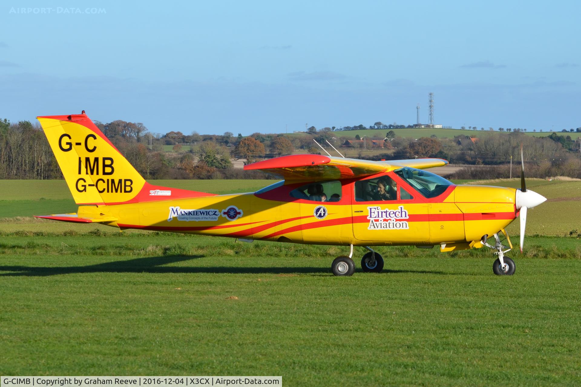 G-CIMB, 1971 Cessna 177RG Cardinal C/N 177RG0038, Just landed at Northrepps.