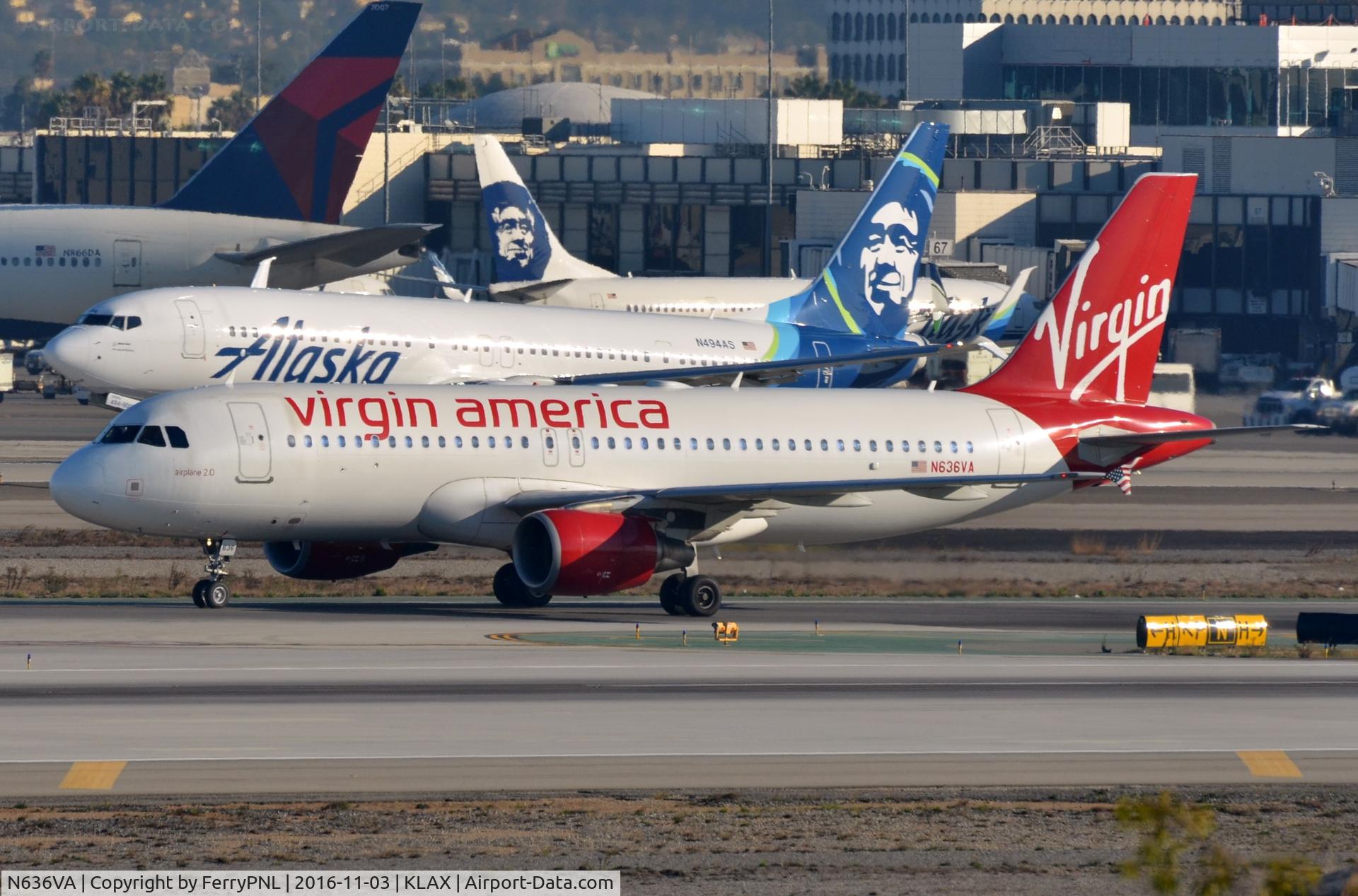 N636VA, 2008 Airbus A320-214 C/N 3460, Virgin America A320