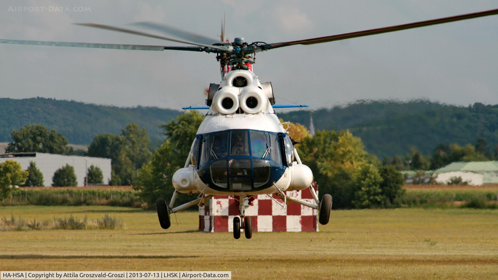 HA-HSA, 1980 Mil Mi-8T C/N 7970, Siófok-Kiliti airport, Hungary
