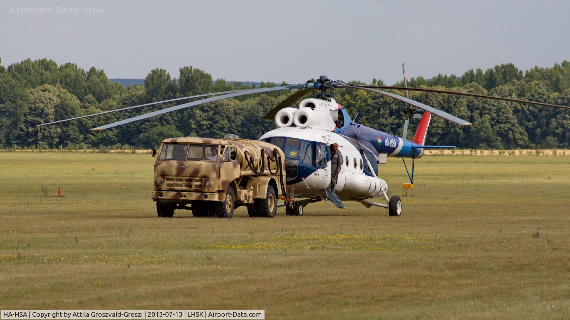 HA-HSA, 1980 Mil Mi-8T C/N 7970, Siófok-Kiliti airport, Hungary