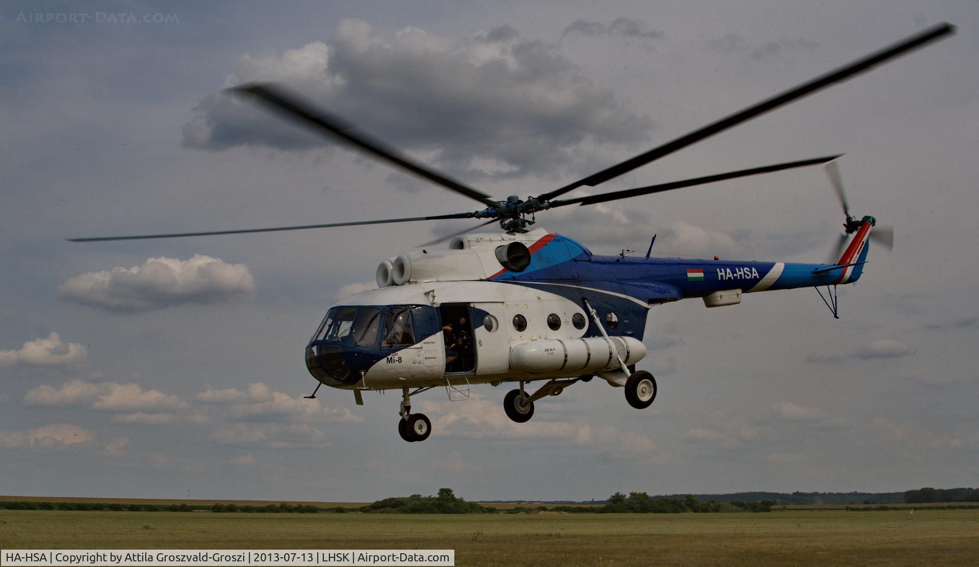 HA-HSA, 1980 Mil Mi-8T C/N 7970, Siófok-Kiliti airport, Hungary