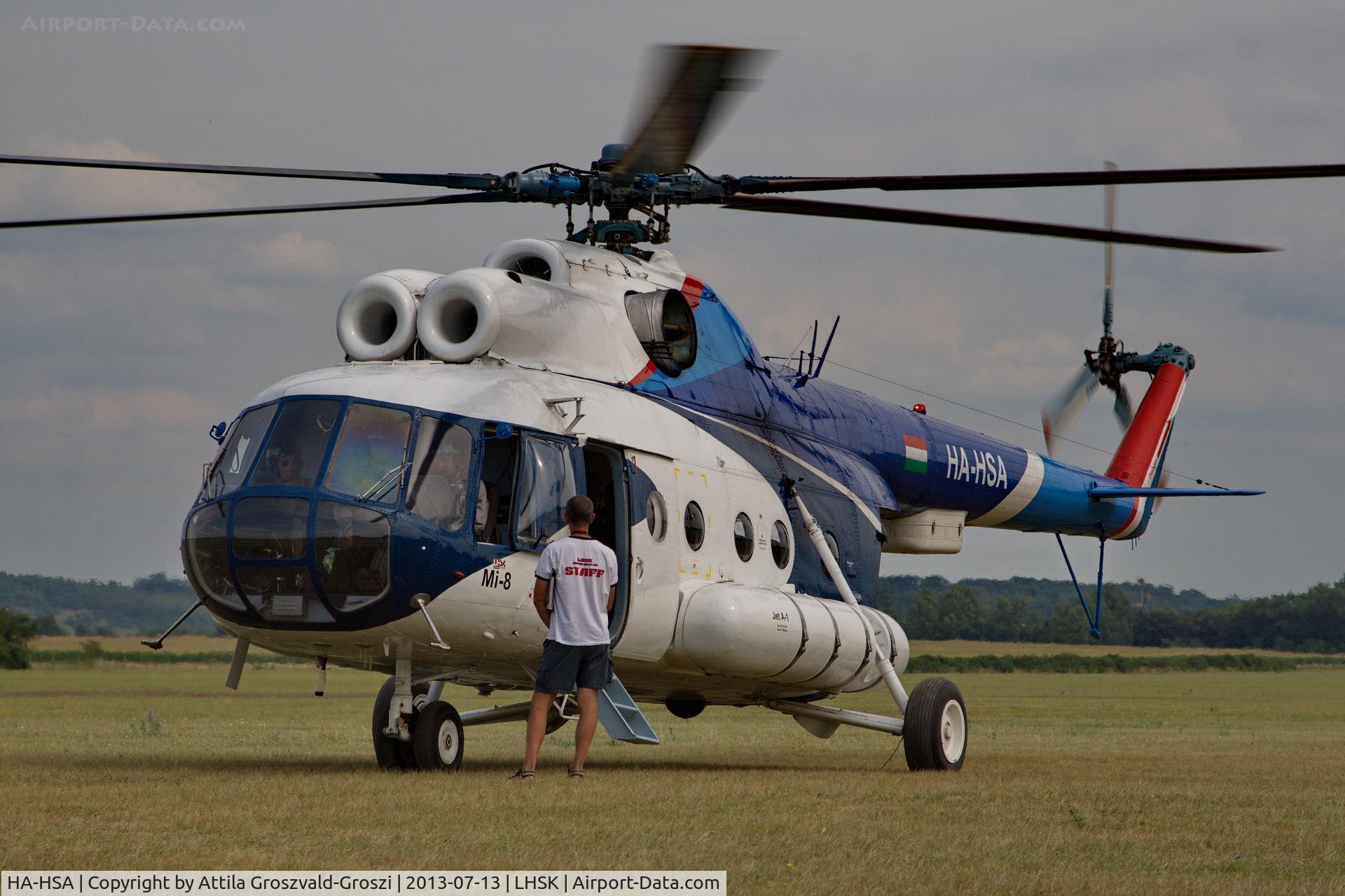 HA-HSA, 1980 Mil Mi-8T C/N 7970, Siófok-Kiliti airport, Hungary
