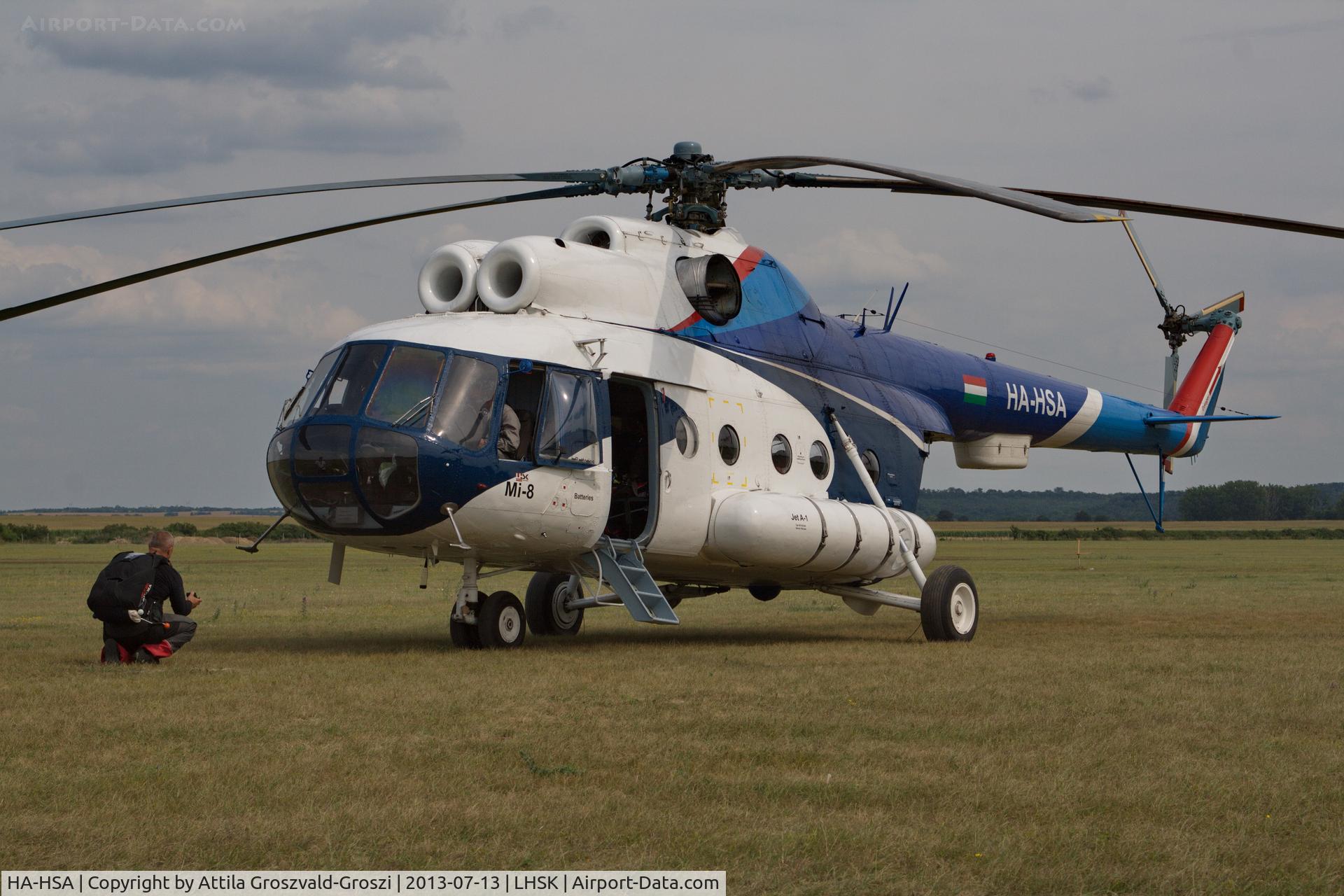 HA-HSA, 1980 Mil Mi-8T C/N 7970, Siófok-Kiliti airport, Hungary