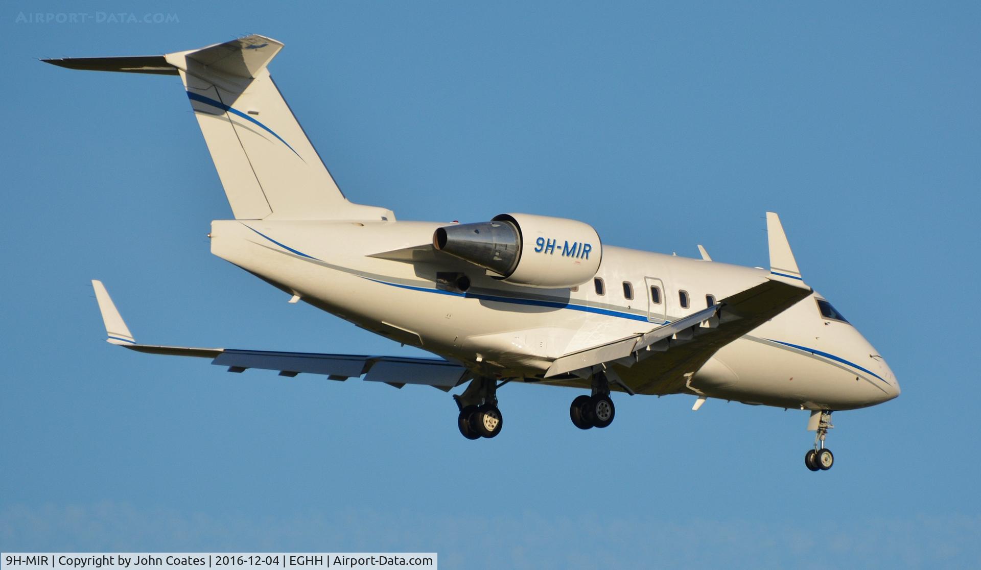 9H-MIR, 1998 Bombardier Challenger 604 (CL-600-2B16) C/N 5368, About to touchdown 08